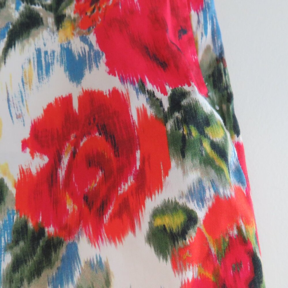 L.K. BENNETT TR Issie Bright Floral Cottagecore Capri Cropped Pants - Size US 4 - Picture 6 of 13